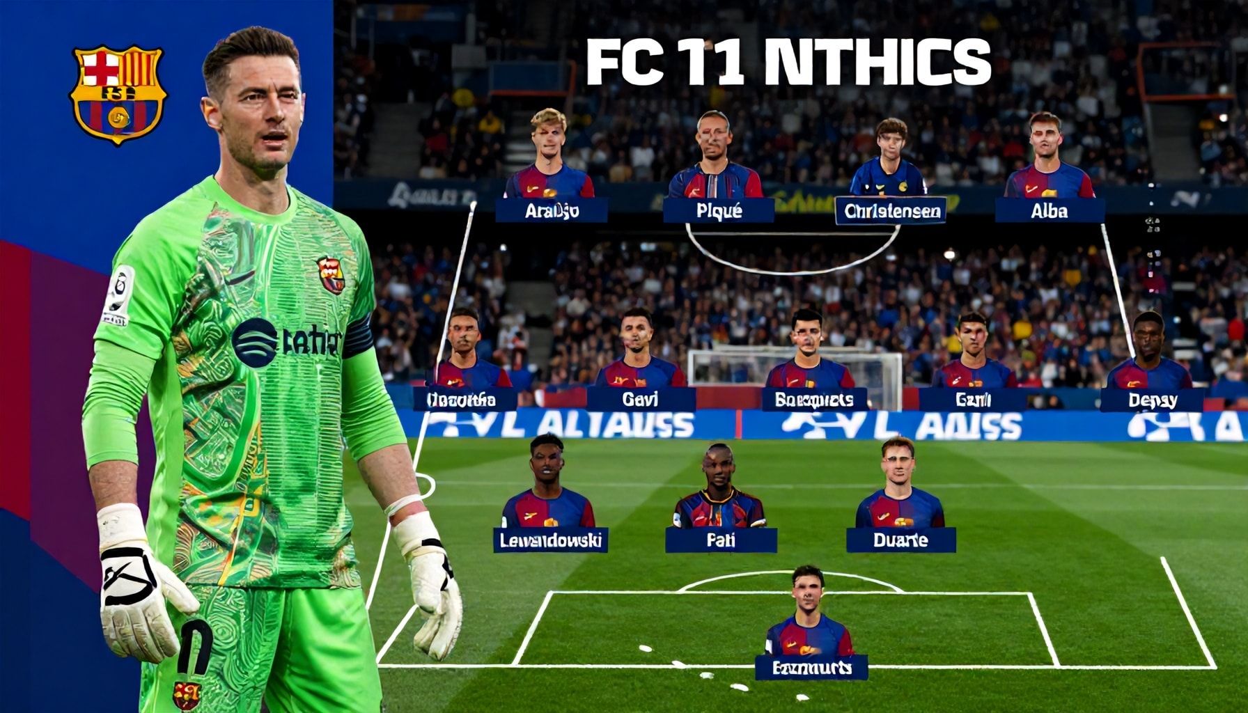 برشلونة يعلن تشكيله أمام ألافيس مع 11 لاعباً أساسياً