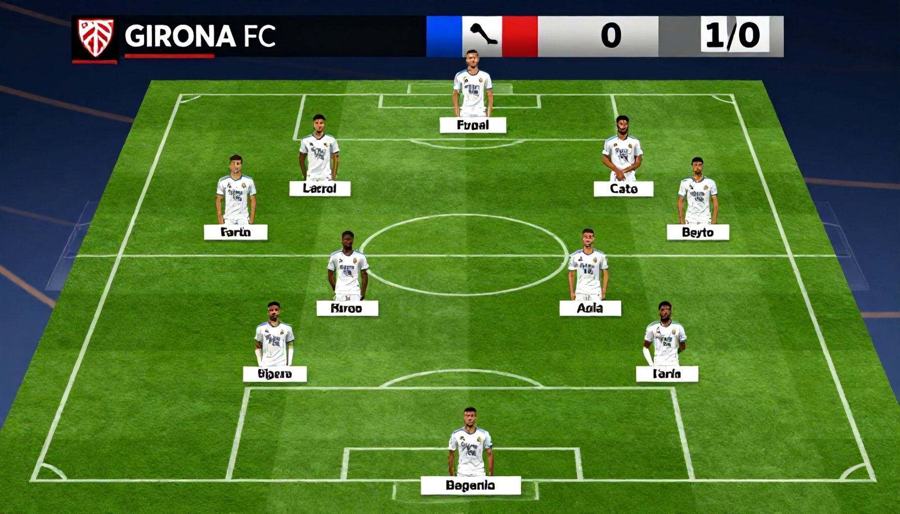 تشكيلات جيرونا وريال مدريد قبل المواجهة