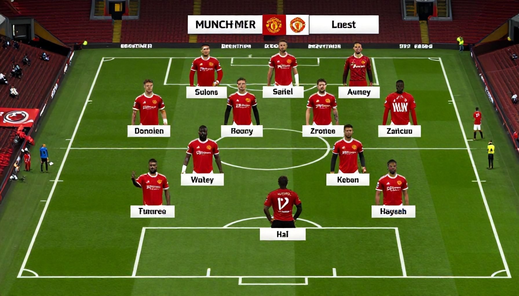 تفاصيل التشكيلة الجديدة لمانشستر يونايتد أمام برينتفورد