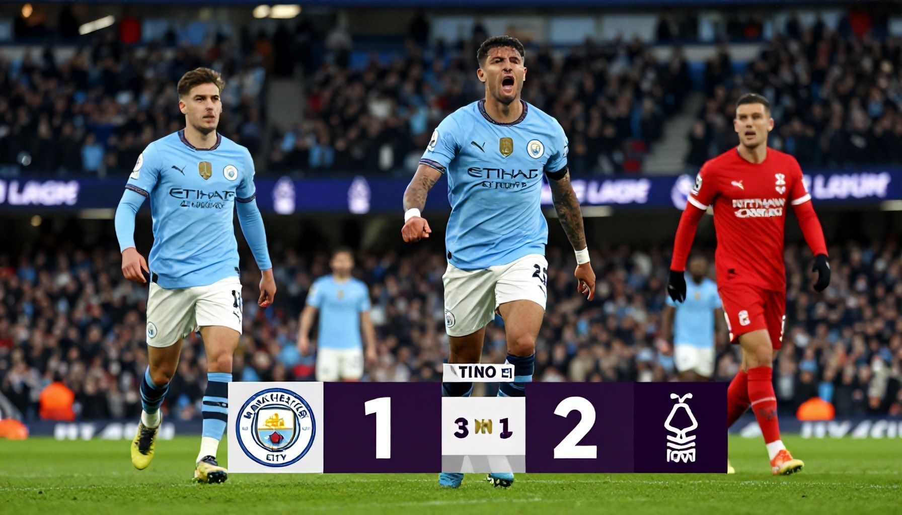 تفاصيل انتصار مانشستر سيتي على نوتنغهام فورست