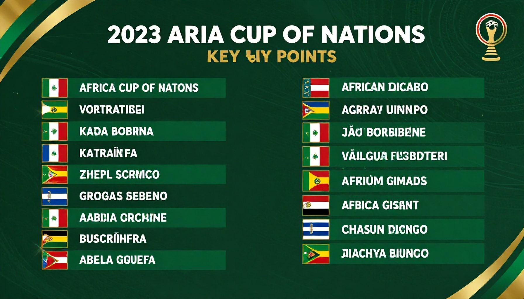 تفاصيل كأس الأمم الأفريقية 2023 وأبرز النقاط