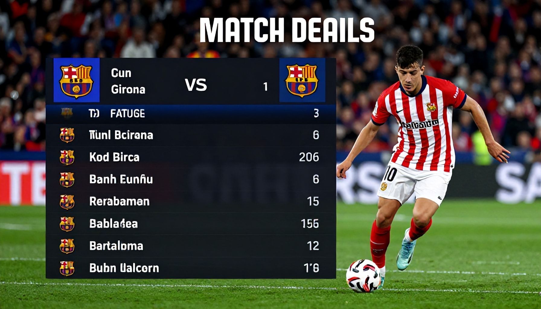 تفاصيل مباراة برشلونة ضد جيرونا وأبرز النقاط