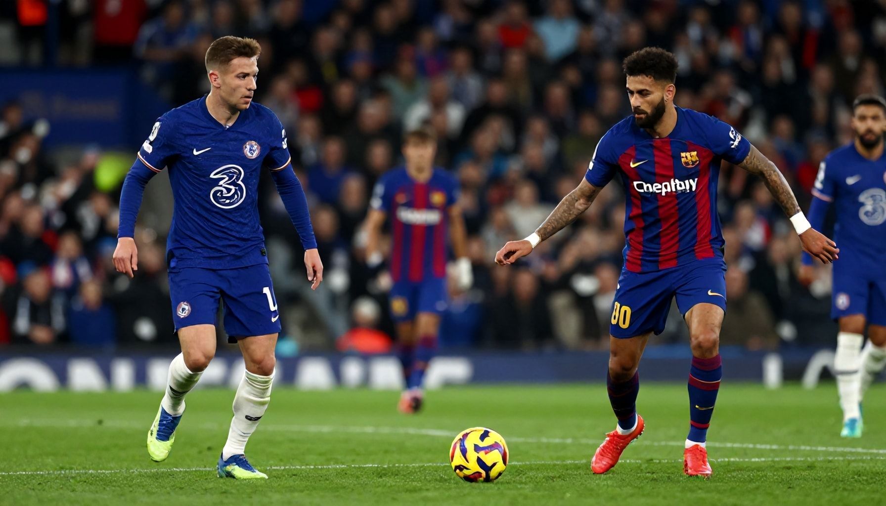 تفاصيل مباراة تشيلسي وبرشلونة في نصف النهائي
