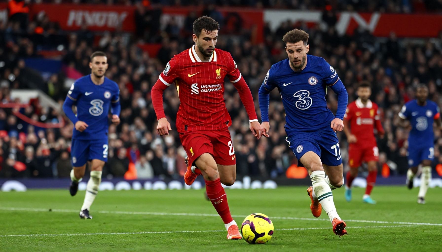 تفاصيل مباراة ليفربول وتشيلسي في الدوري الإنجليزي