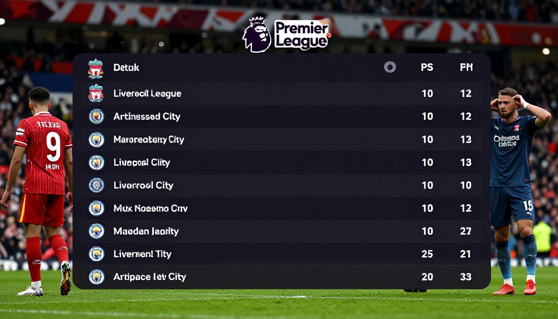 تفاصيل مباراة ليفربول ومانشستر سيتي في الدوري الإنجليزي