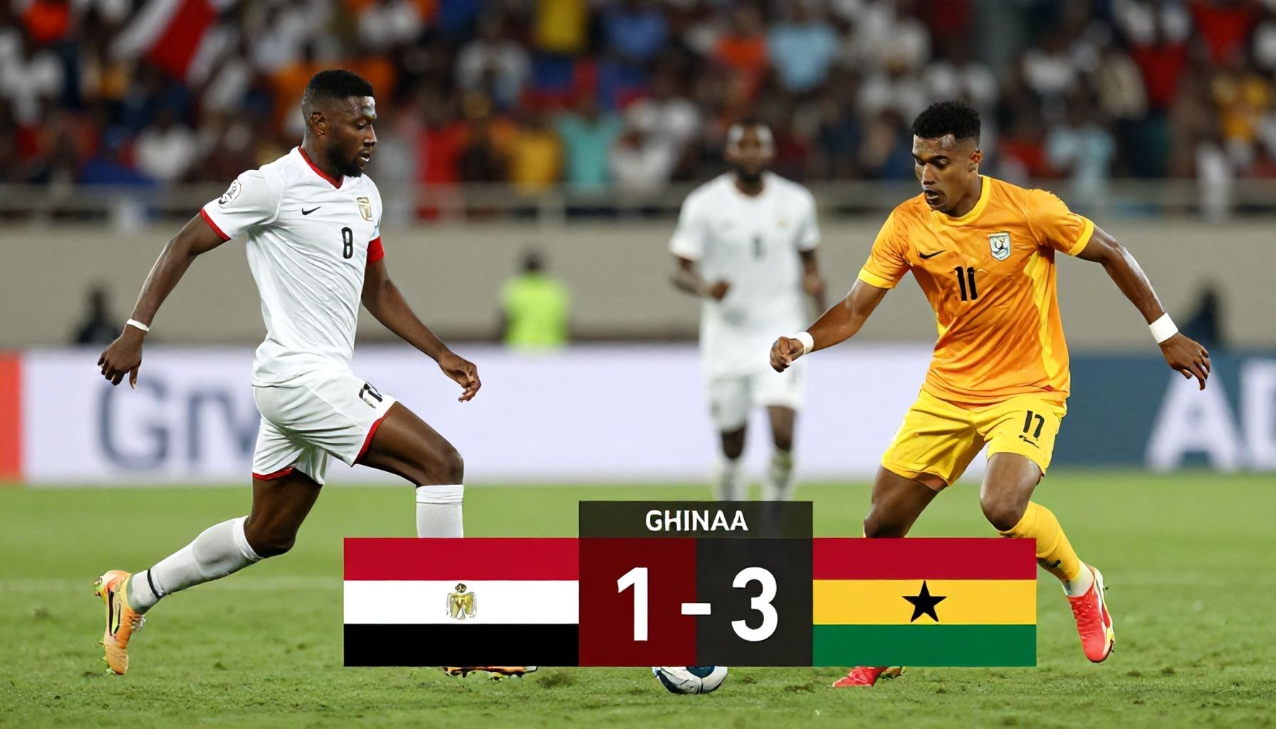 تفاصيل مباراة مصر ودية ضد غانا