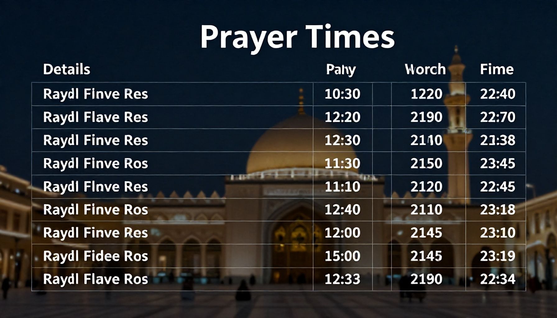 تفاصيل مواعيد الصلاة في جدة وأبرز التغييرات