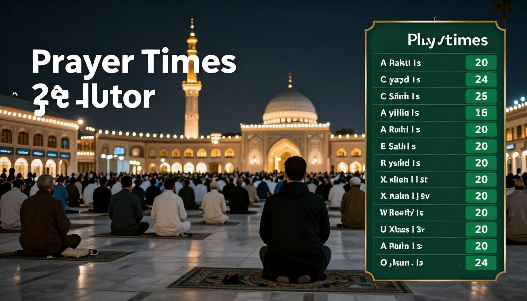 تفاصيل مواقيت الصلاة في المملكة العربية السعودية لعام 2024