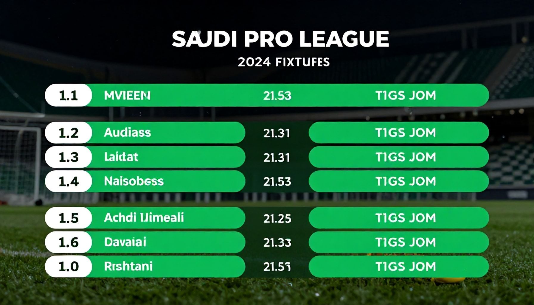 جدول مباريات الدوري السعودي 2024 وأبرز المواعيد
