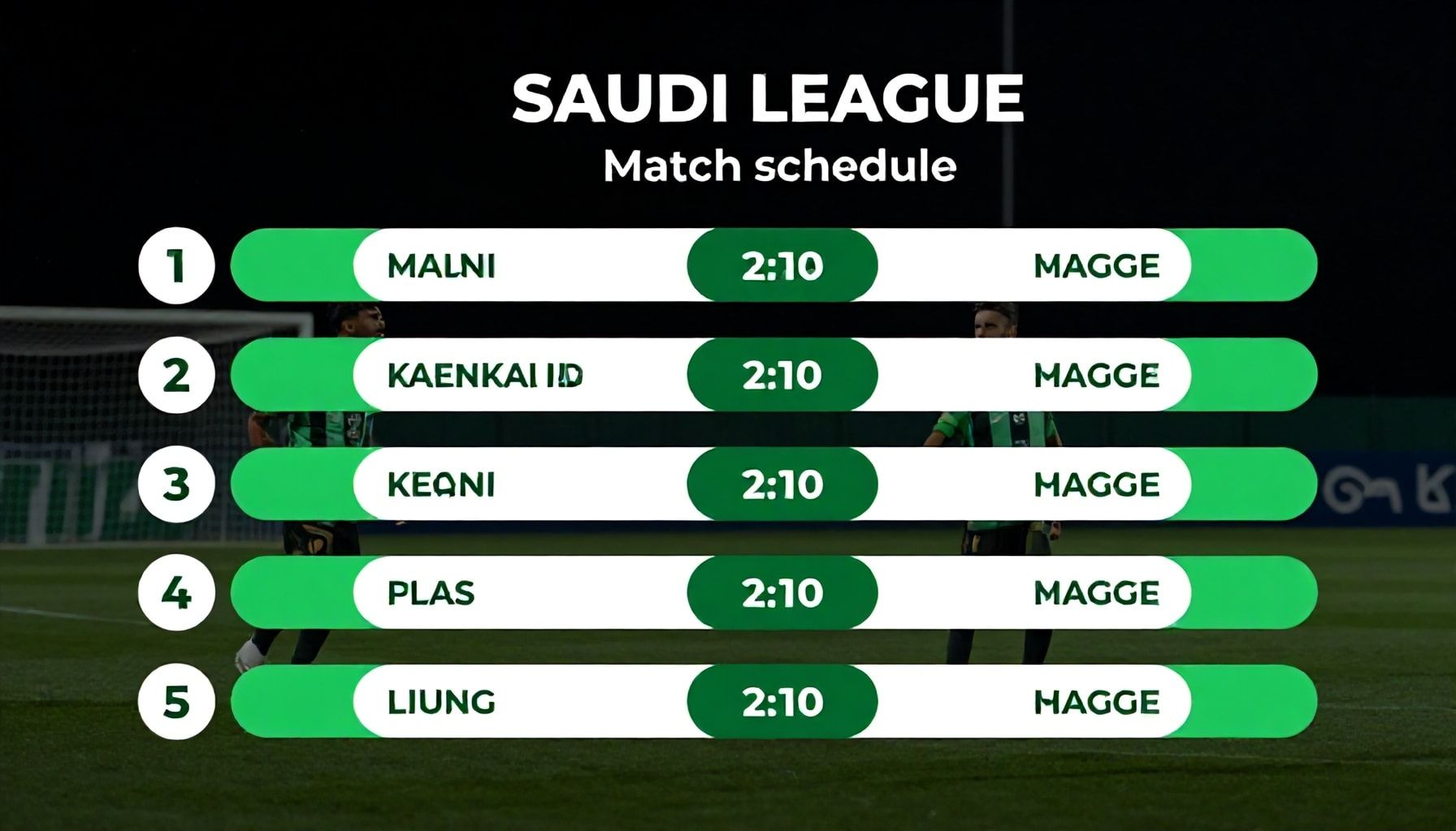 جدول مباريات الدوري السعودي: 12 مباراة في الأسبوع القادم