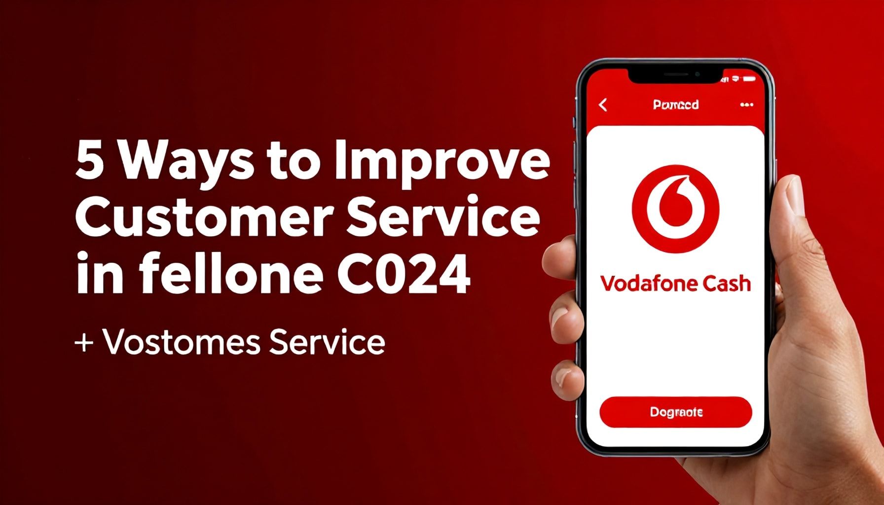 فودافون كاش: 5 طرق لتحسين خدمة العملاء في 2024