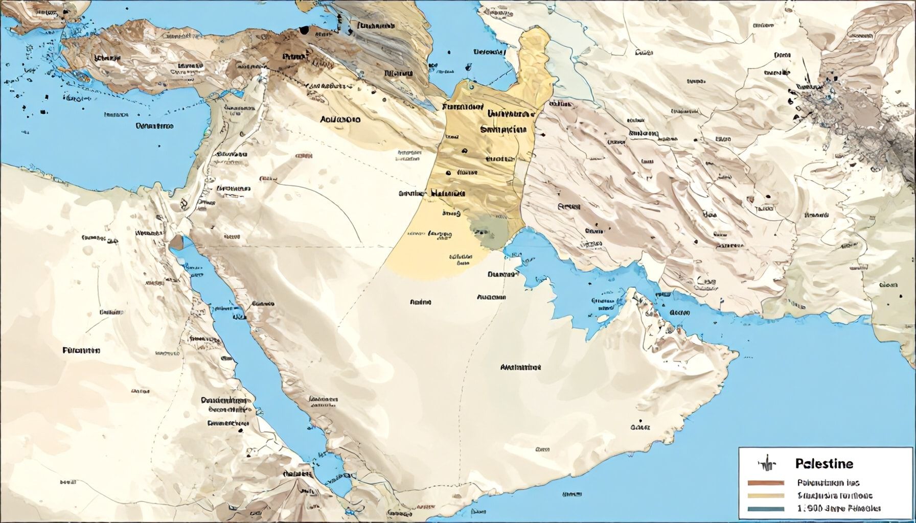 خريطة فلسطين: 750 ألف فلسطيني في مخيمات لبنان منذ 1948