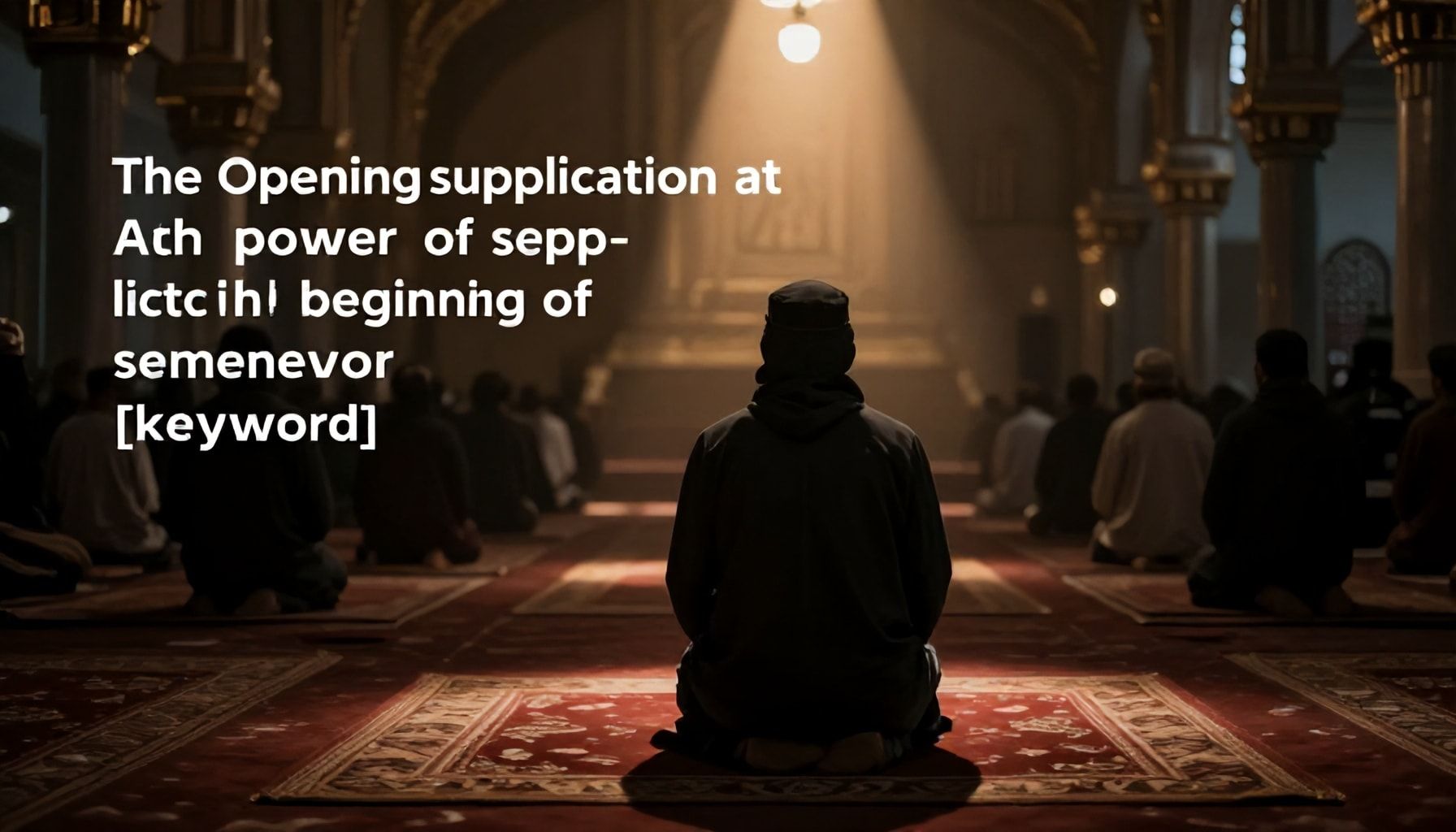 دعاء الاستفتاح: قوة الدعاء في بداية كل عمل