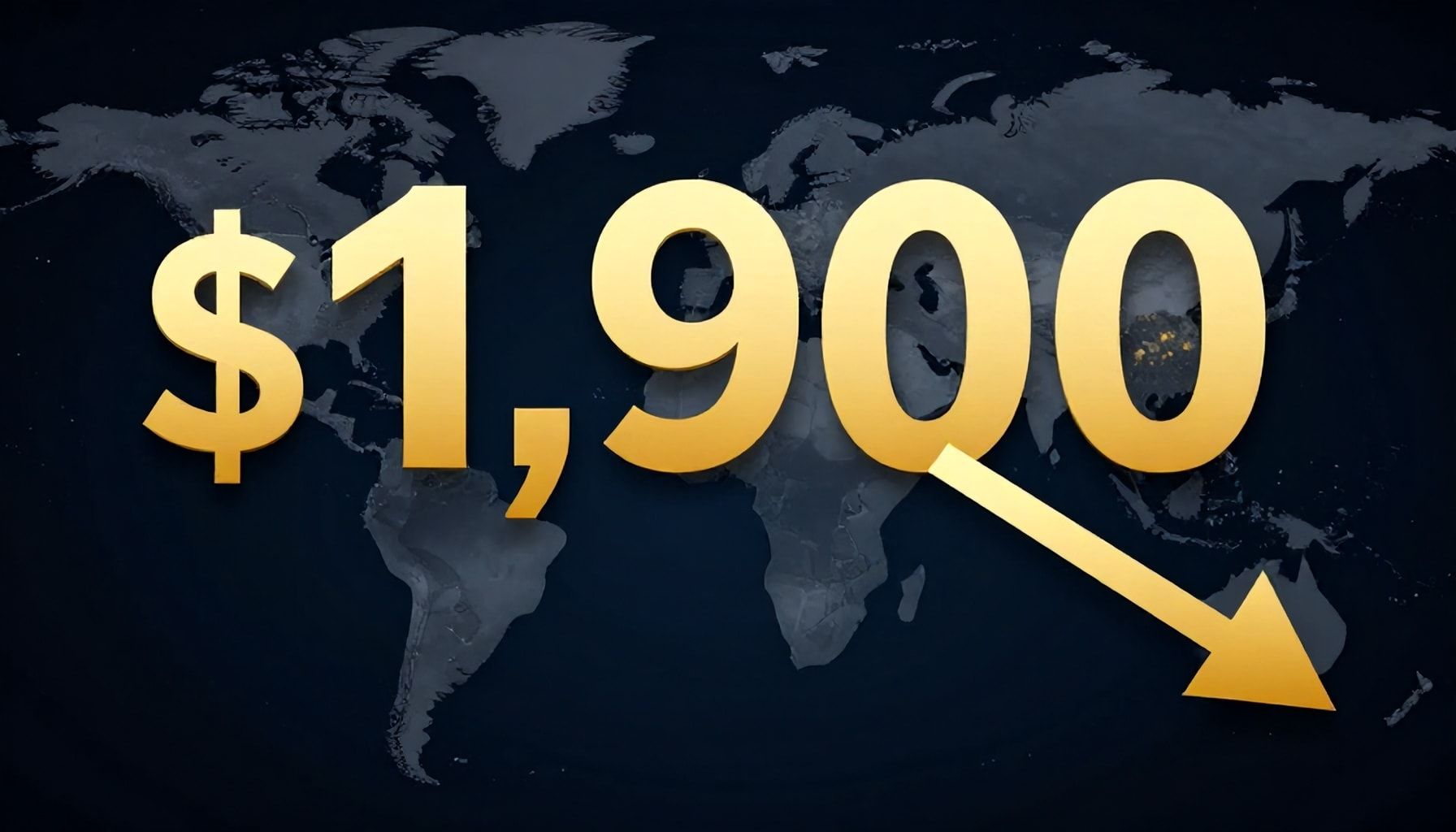 سعر الذهب عالميا ينخفض إلى 1900 دولار الأونصة