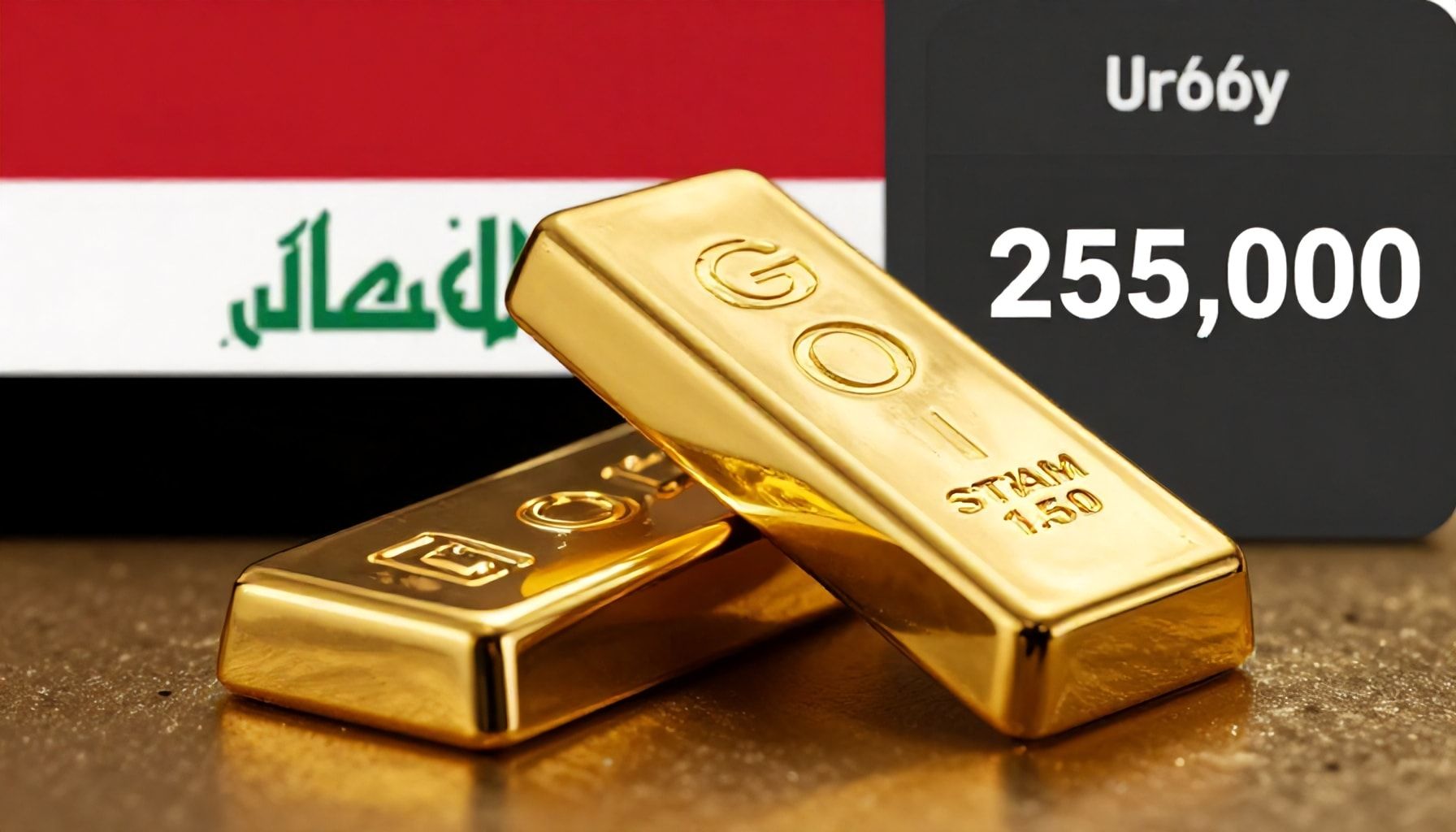 سعر الذهب اليوم في العراق: 255 ألف دينار للغرام