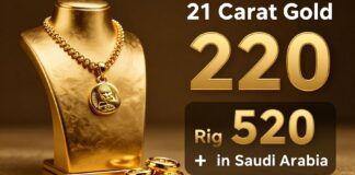 سعر جرام الذهب عيار 21 يصل إلى 220 ريالاً في السعودية