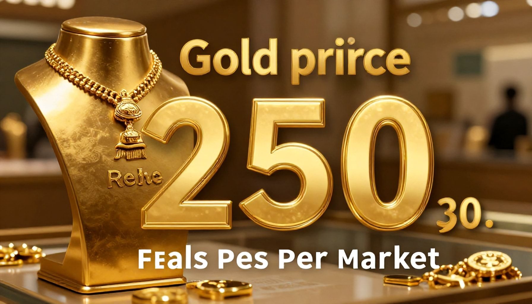 سعر جرام الذهب يتجاوز 250 ريال في السوق السعودية