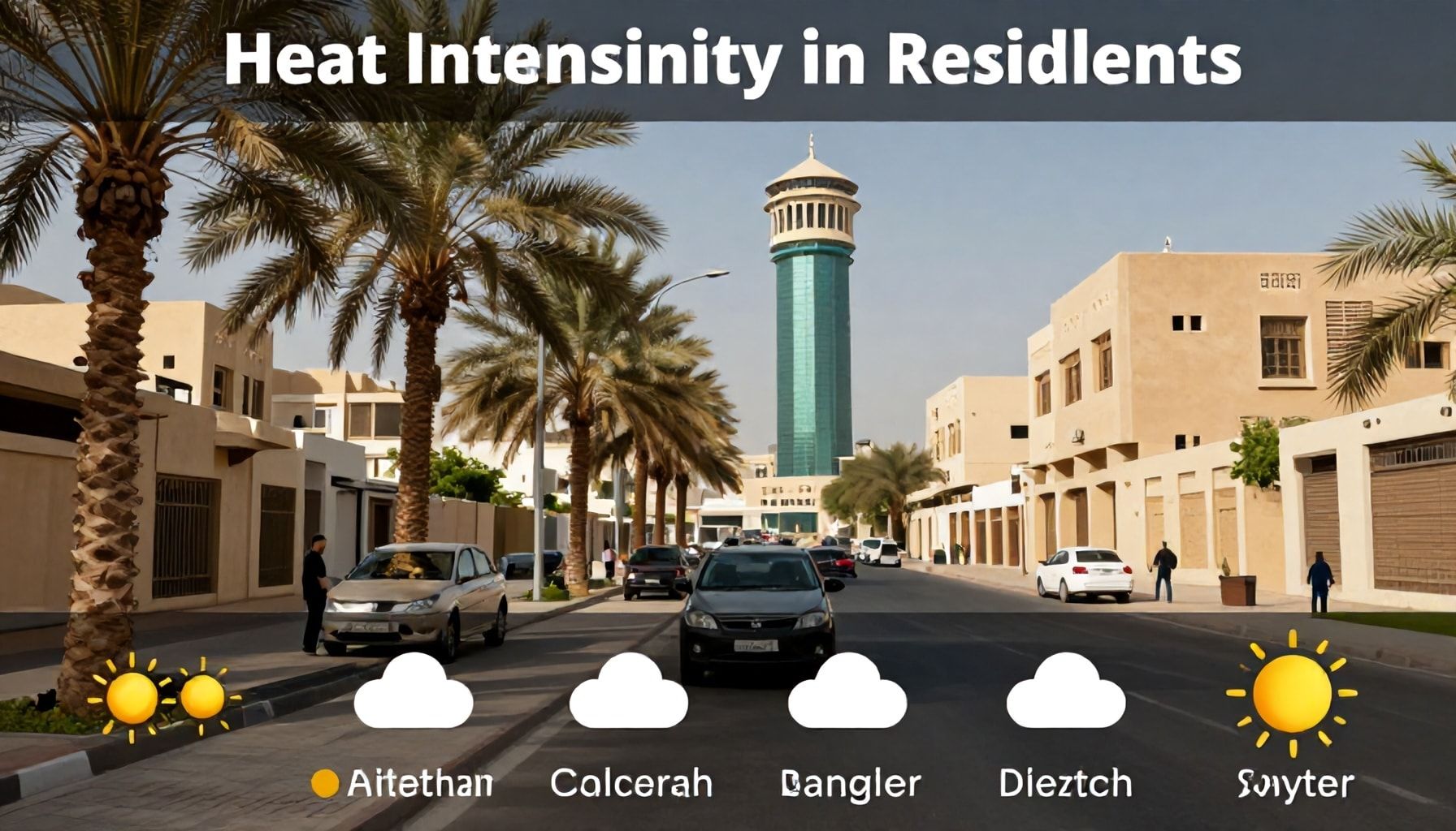 شدة الحرارة في الرياض وتأثيرها على السكان