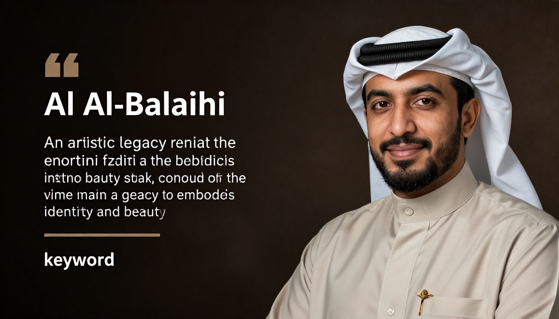 علي البليهي: إرث فني يعبر عن الهوية والجمال