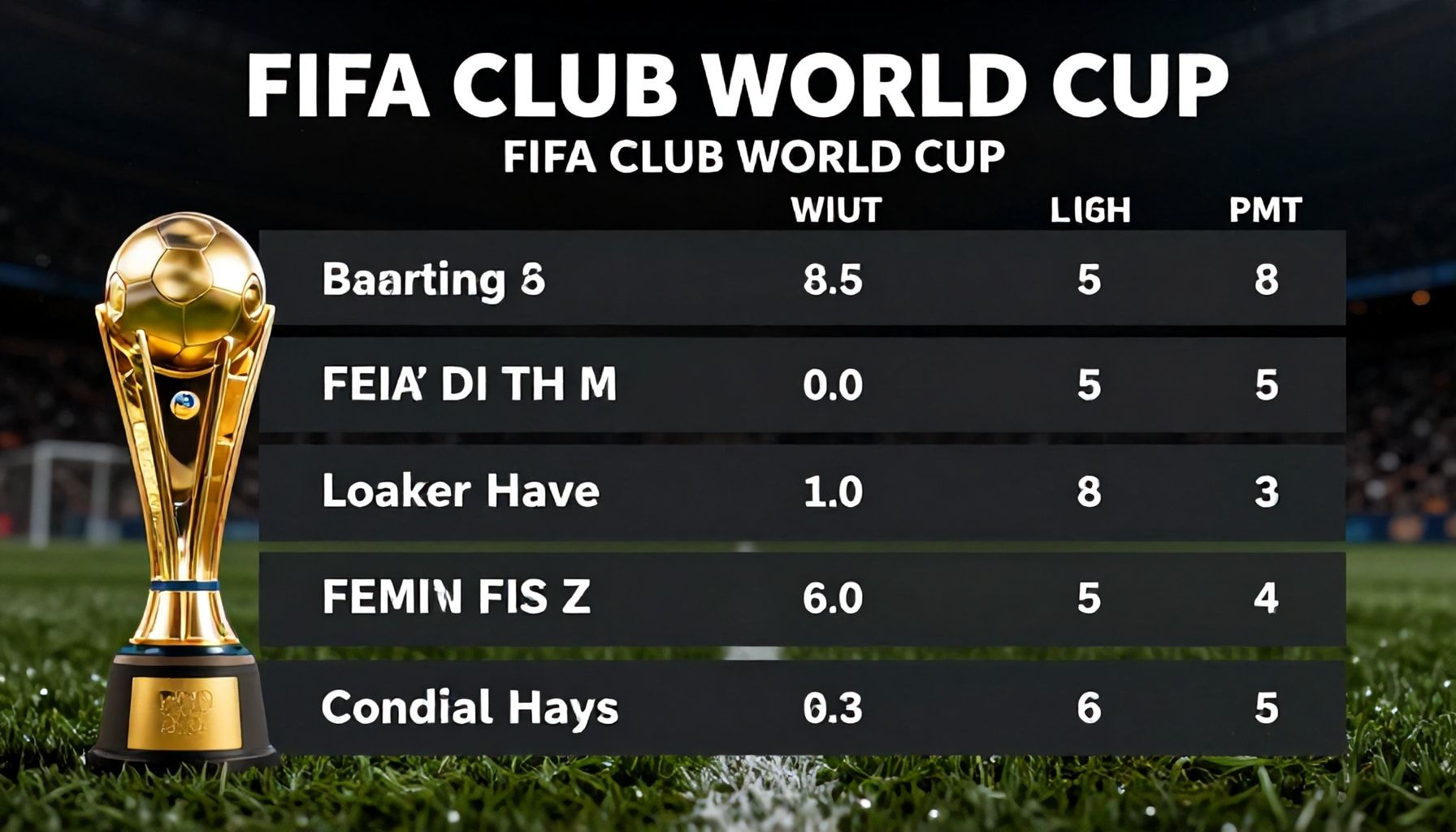 عوامل تؤثر في أداء الأندية في كأس العالم للأندية