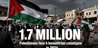 غزة: 1.7 مليون فلسطيني يواجهون كارثة إنسانية في 2024