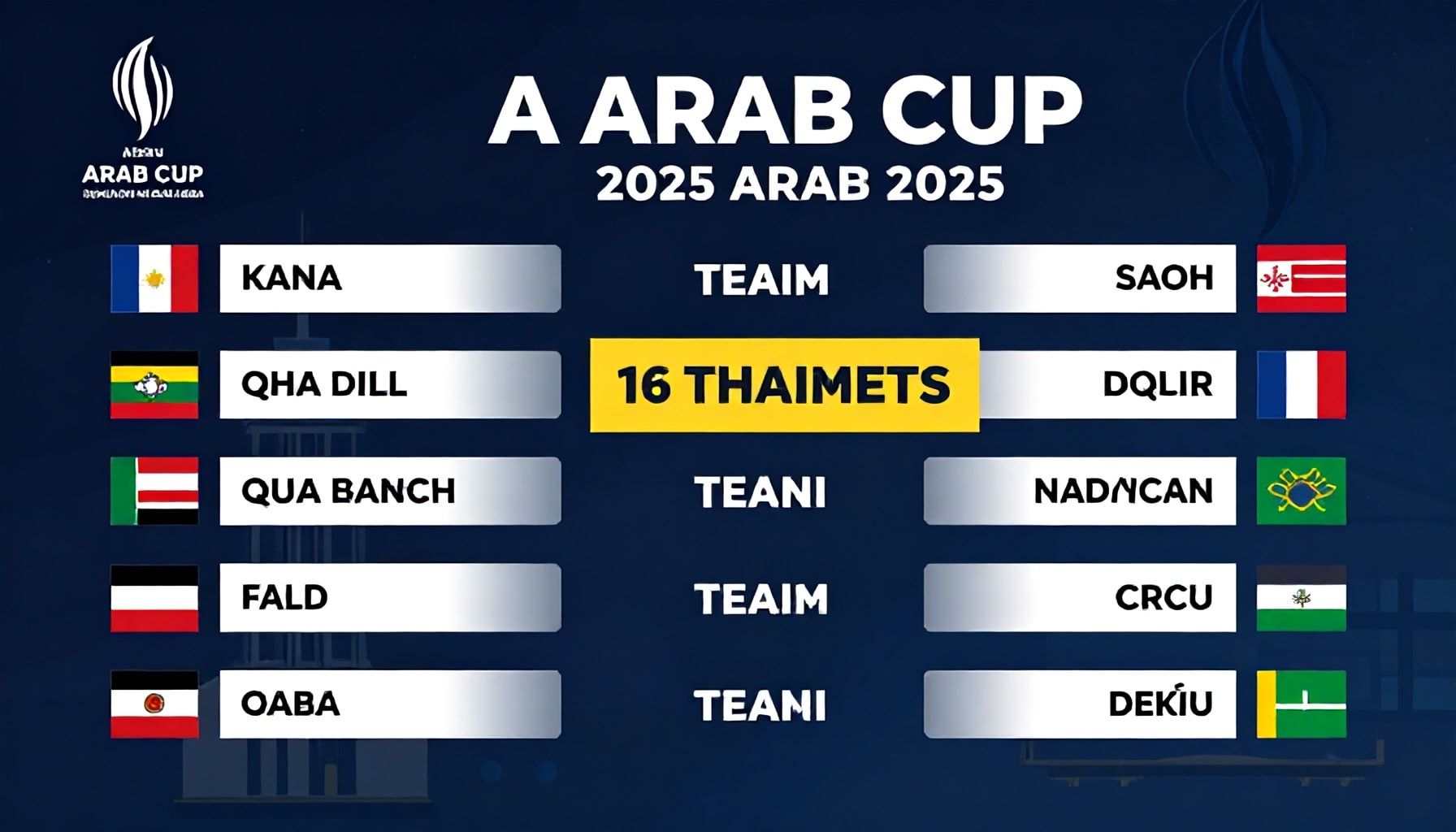 كأس العرب 2025: 16 فريقًا يتنافسون على اللقب في المملكة العربية السعودية