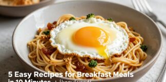 كريمة طبخ: 5 وصفات سهلة لوجبات الإفطار في 10 دقائق