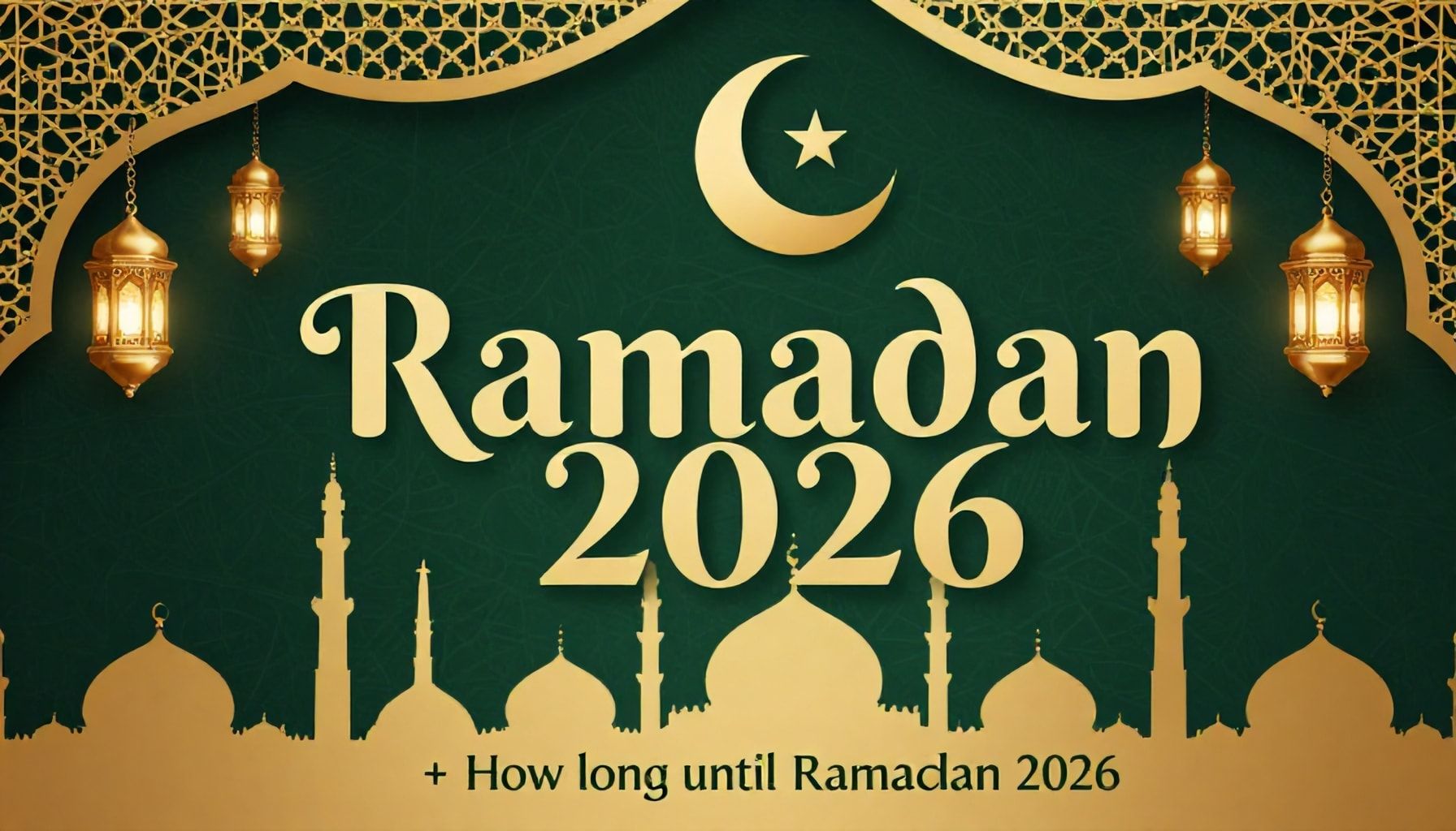 تحديد تاريخ رمضان 2026: 18 شهرًا من اليوم
