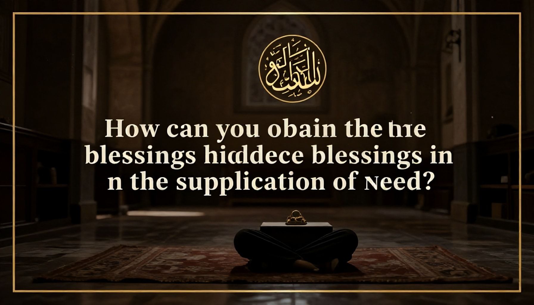 كيف تحصل على البركات الكامنة في دعاء الحاجة*
