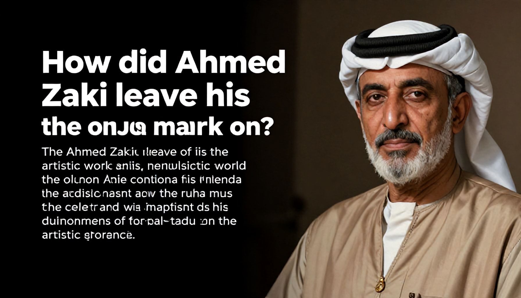 كيف ترك أحمد زكي بصمته الفريدة في العالم الفني؟*
