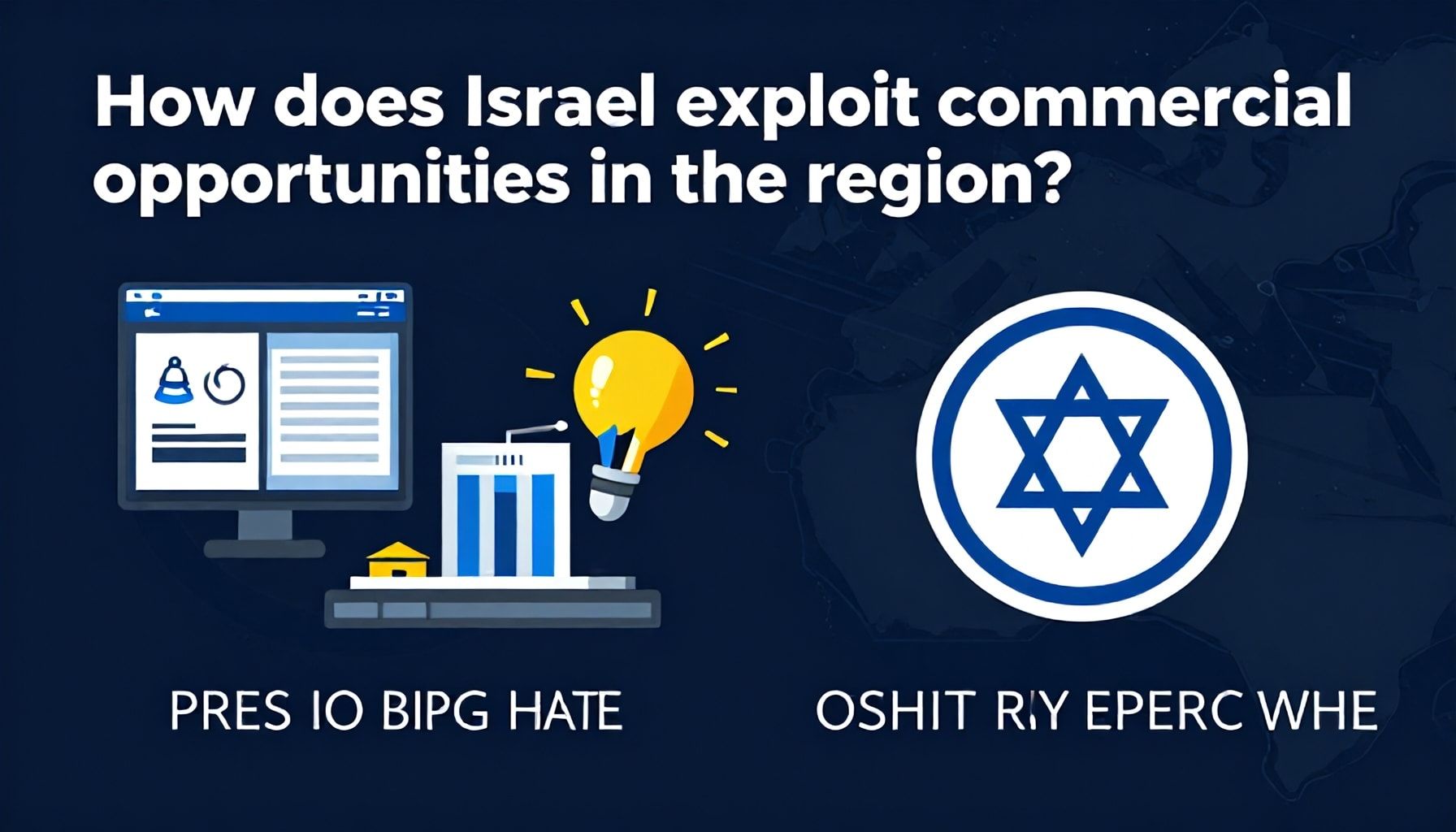 كيف تستغل إسرائيل الفرص التجارية في المنطقة؟*