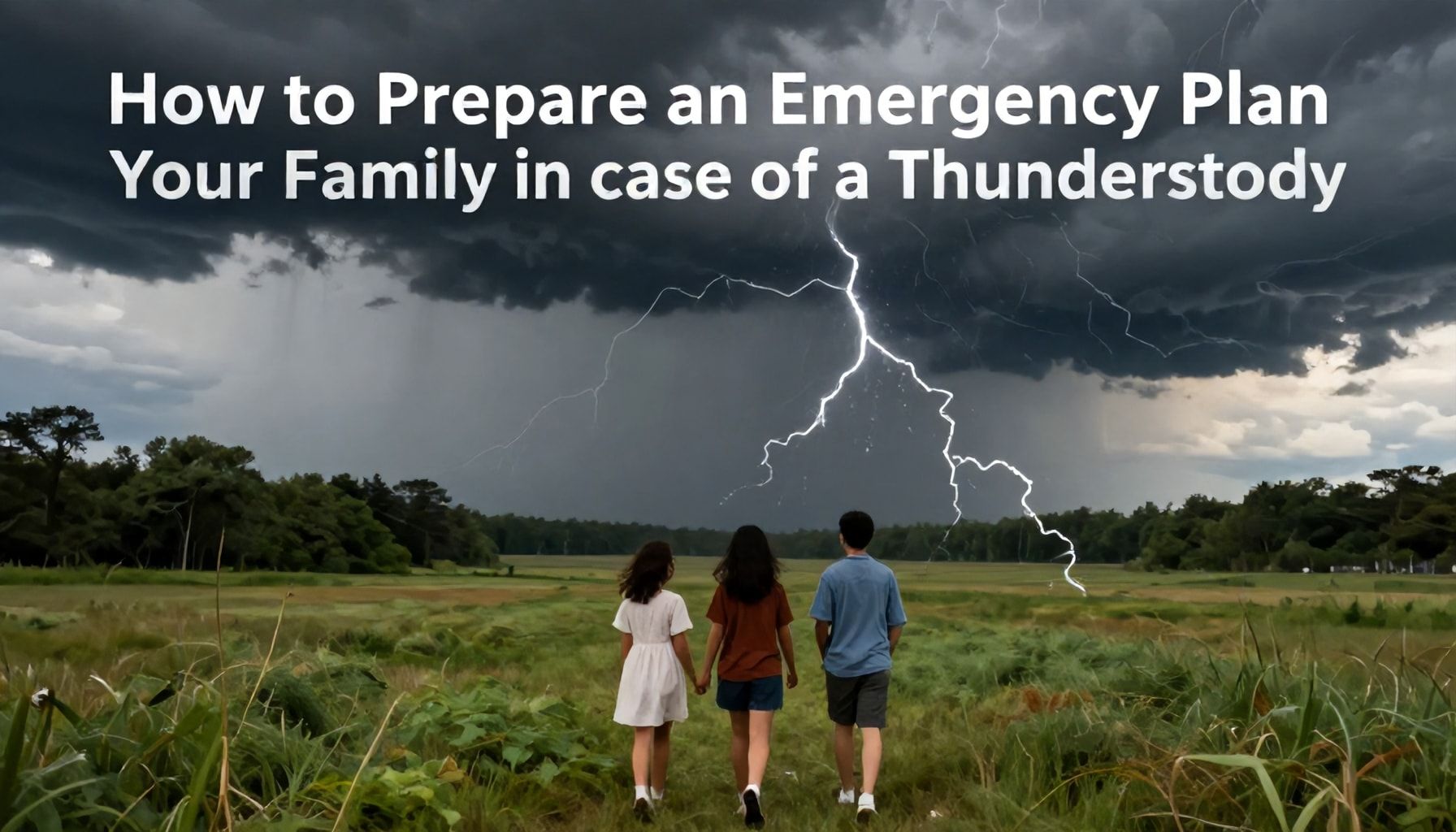 كيفية إعداد خطة طوارئ لأسرتك في حال حدوث عاصفة رعدية*