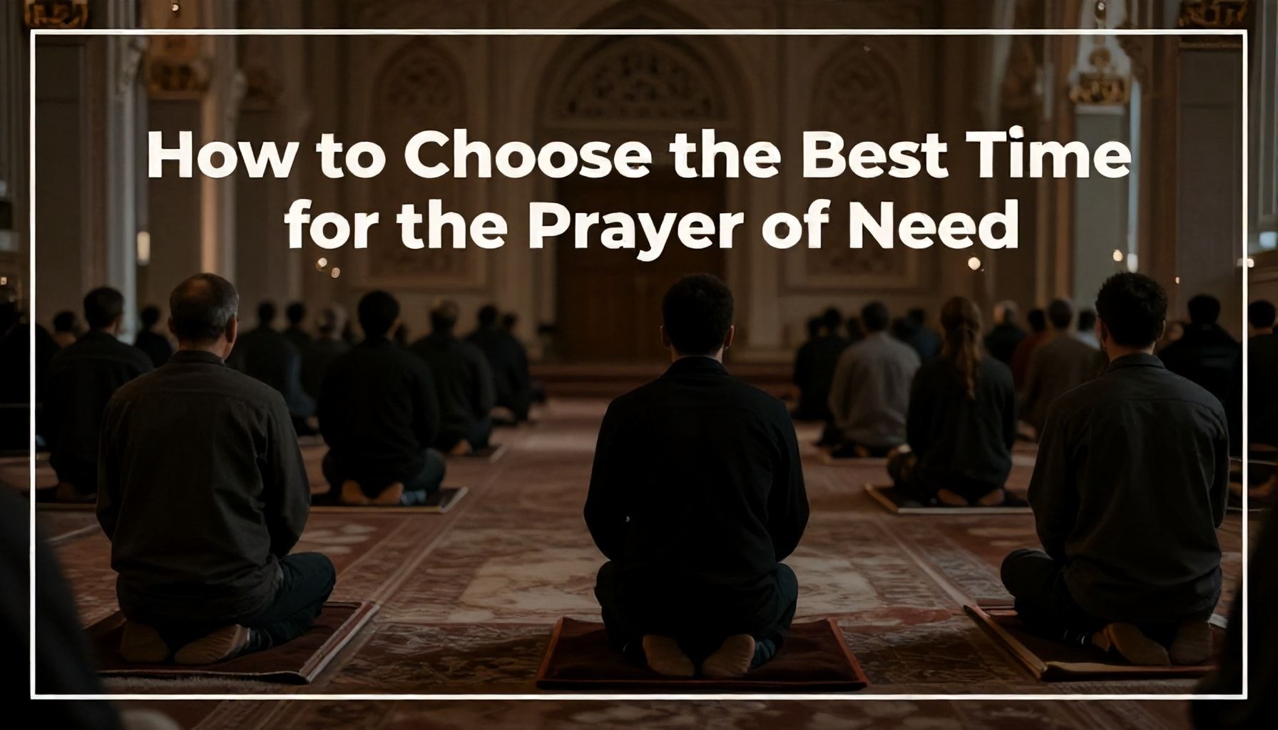 كيفية اختيار الوقت المثالي لصلاة الحاجة*