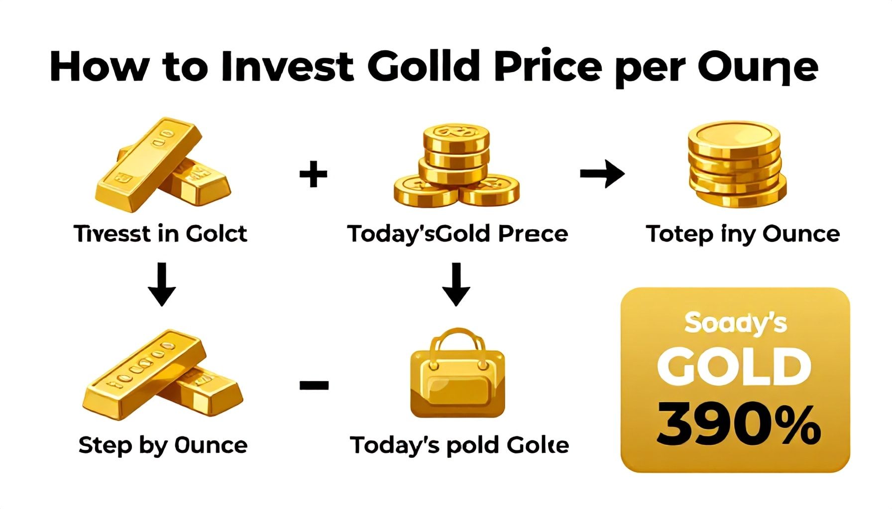 كيفية الاستثمار في الذهب خطوة بخطوة
