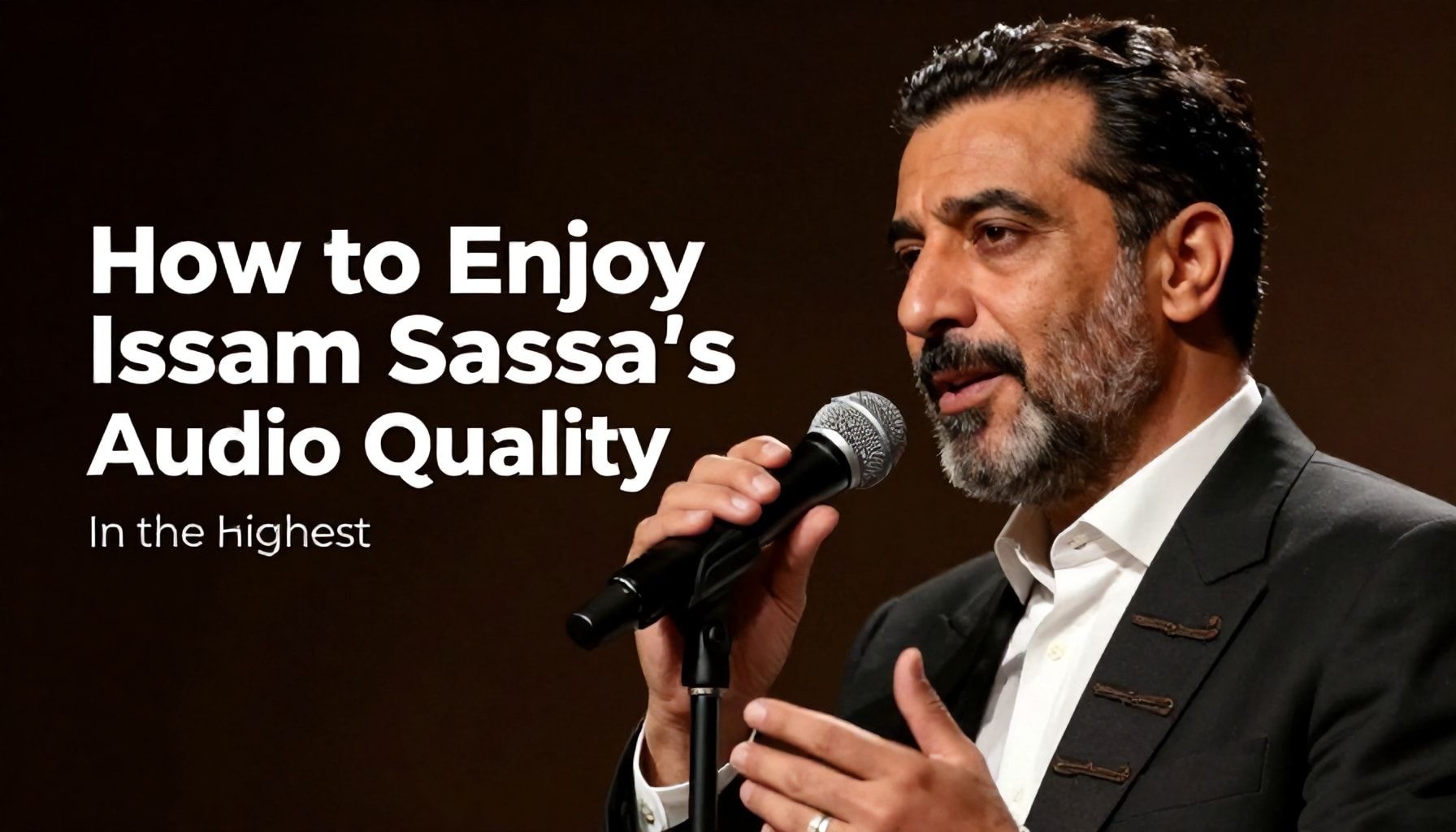 كيفية الاستمتاع بأغاني عصام صاصا بأعلى جودة صوتية*