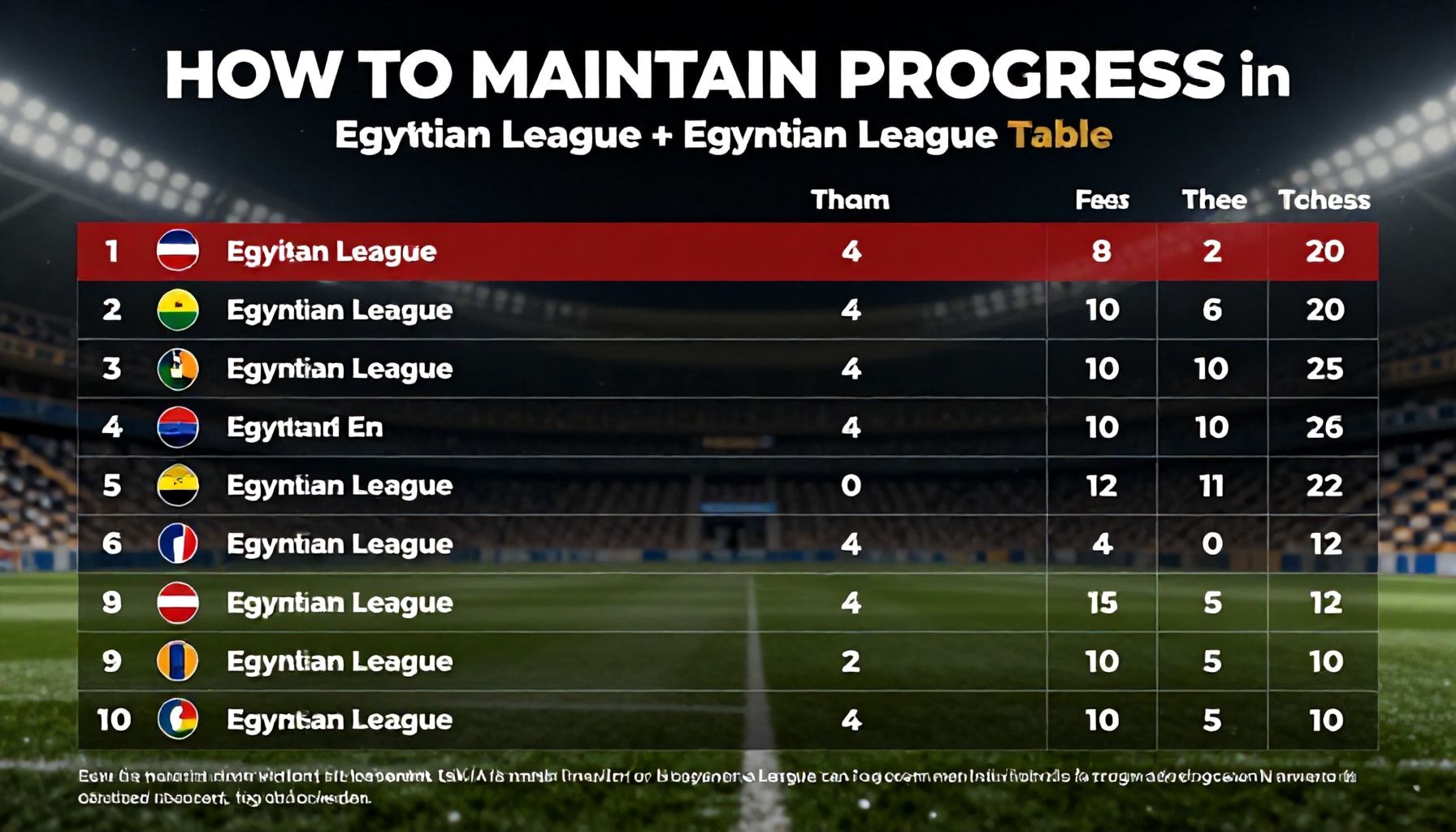 كيفية الحفاظ على التقدم في الدوري المصري