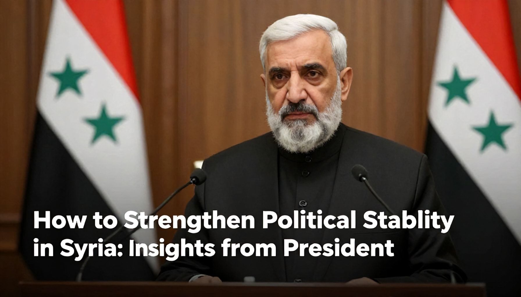 كيفية تعزيز الاستقرار السياسي في سوريا: رؤى من الرئيس*