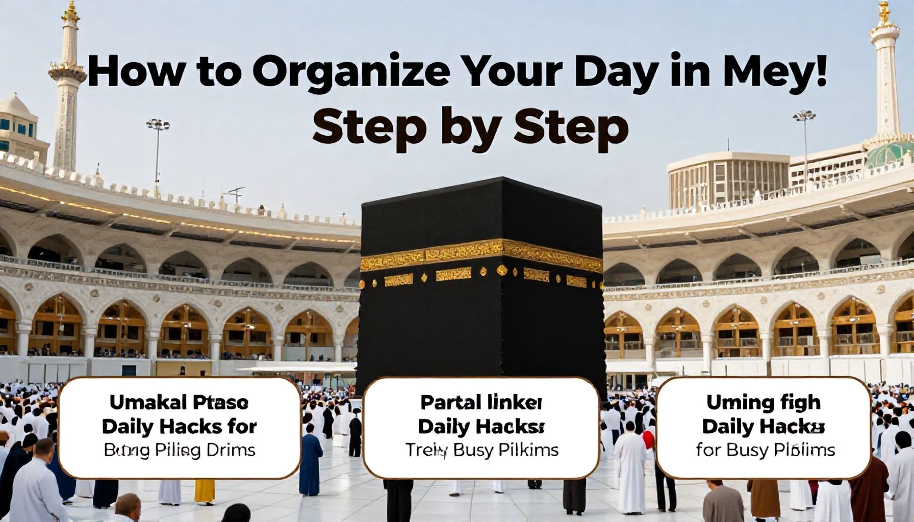 كيفية تنظيم يومك في مكة خطوة بخطوة