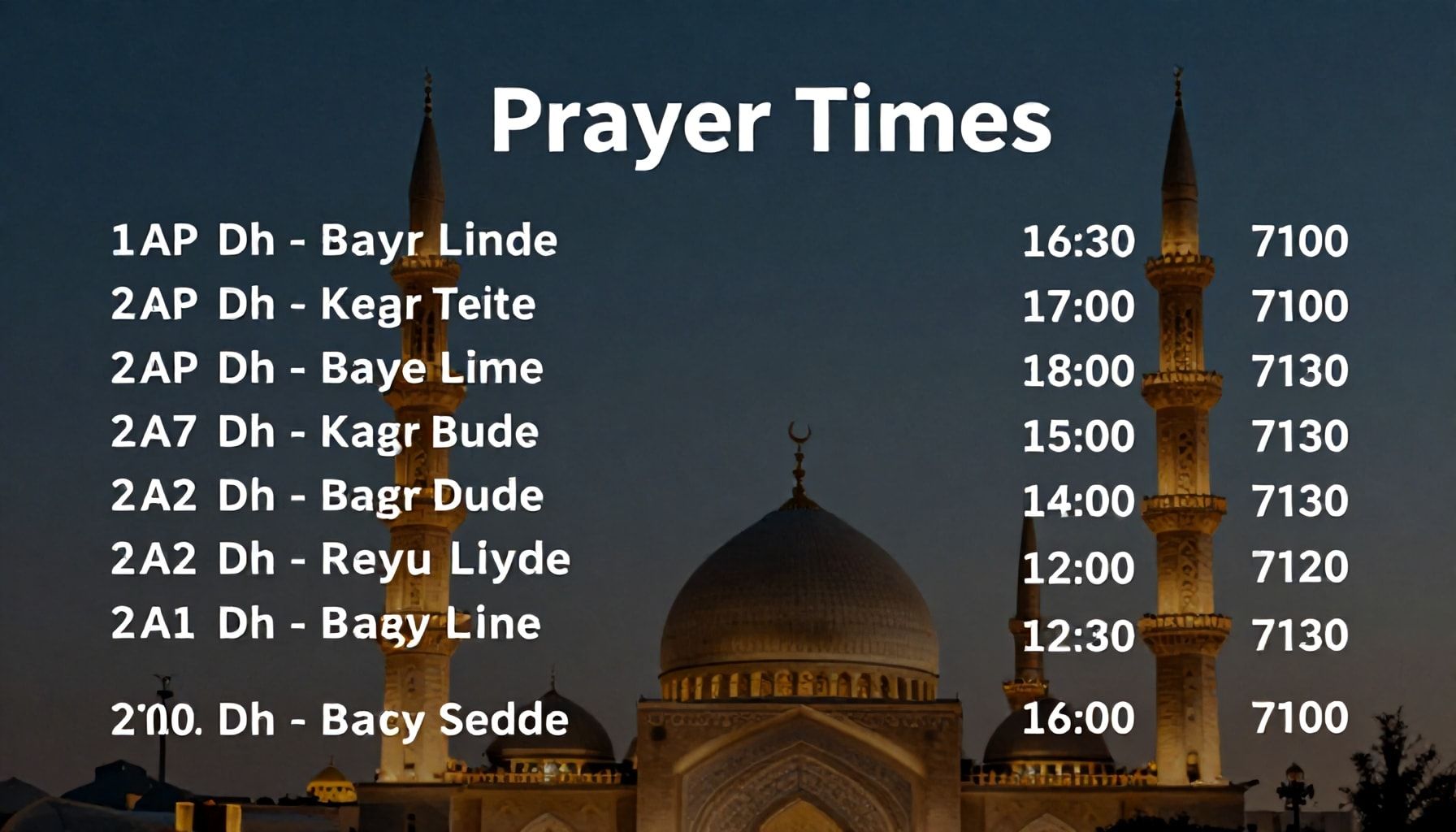 كيفية حساب مواقيت الصلاة بدقة