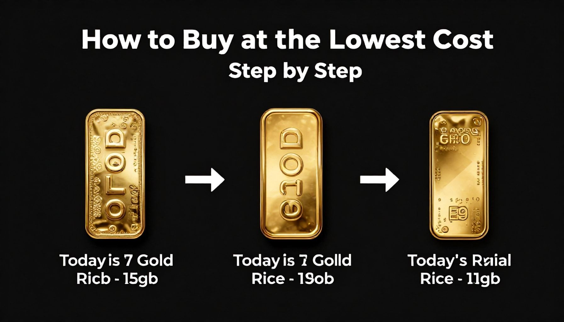 كيفية شراء الذهب بأقل التكاليف خطوة بخطوة