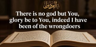 كلمة “لا إله إلا أنت سبحانك إني كنت من الظالمين” في القرآن الكريم
