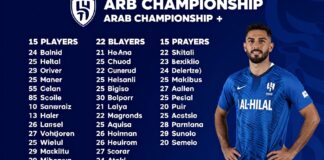 نادي الهلال يعلن عن قائمة 25 لاعبًا للبطولة العربية