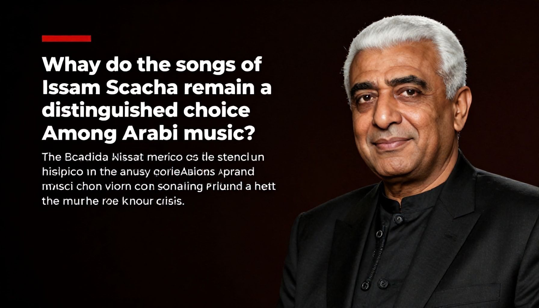 لماذا تظل أغاني عصام صاصا خيارًا مميزًا بين الموسيقى العربية؟*