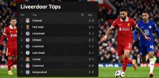 ليفربول يتصدر الترتيب بعد فوزه على تشيلسي 2-1