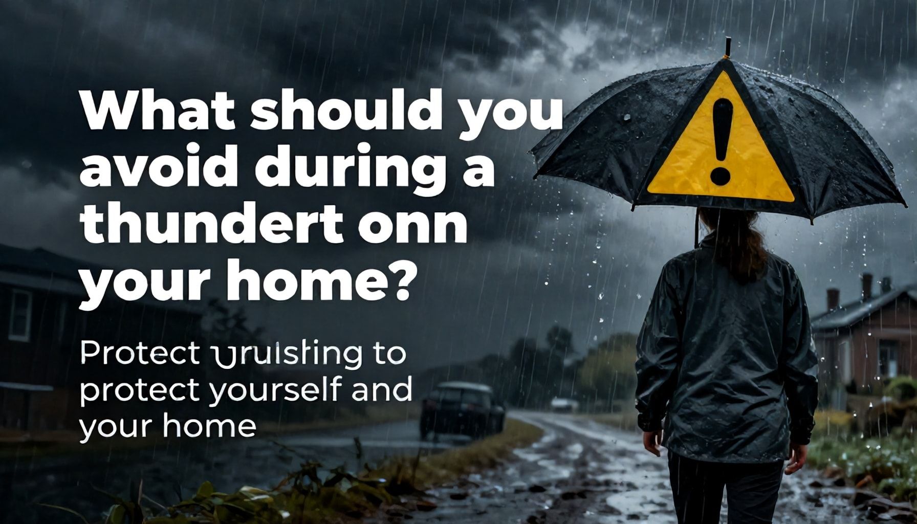 ما الذي يجب أن تتجنبه أثناء العاصفة الرعدية لحماية نفسك ومنزلك*