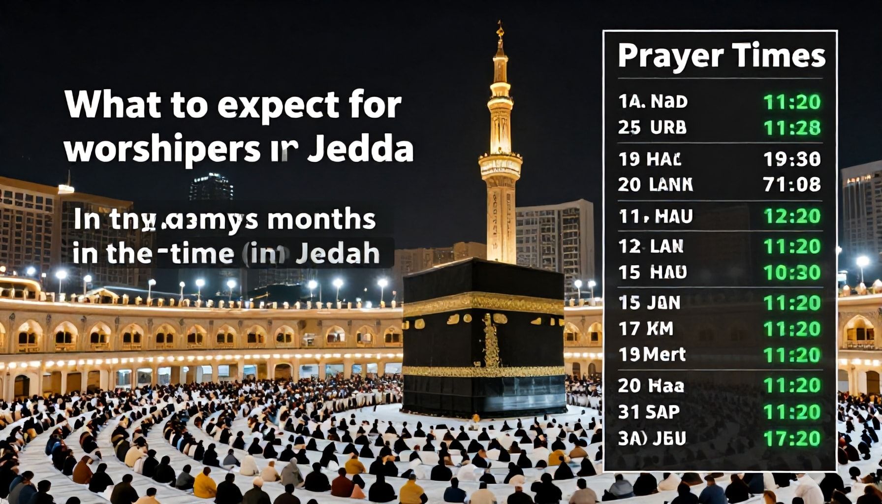 ماذا ينتظر المصلين في جدة في الأشهر المقبلة