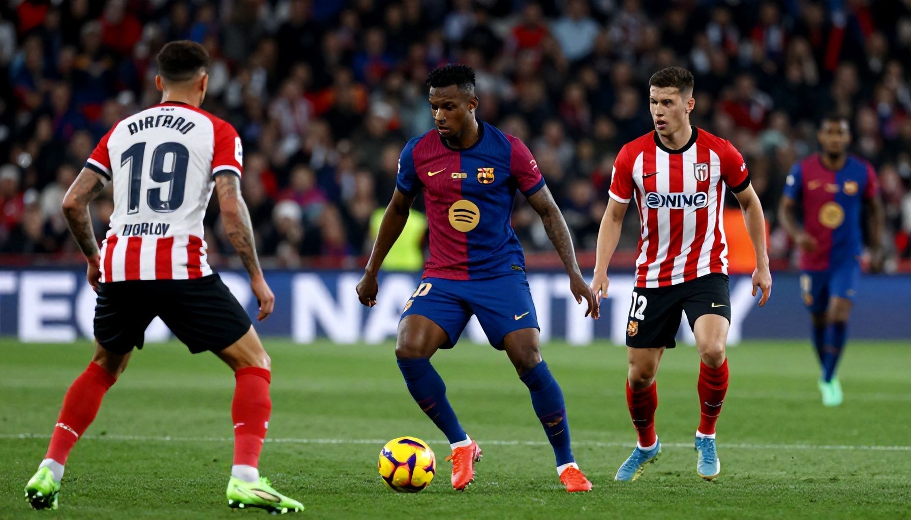 بارثا يحرز هدفين في فوز برشلونة على أتلتيك بلباو 2-1