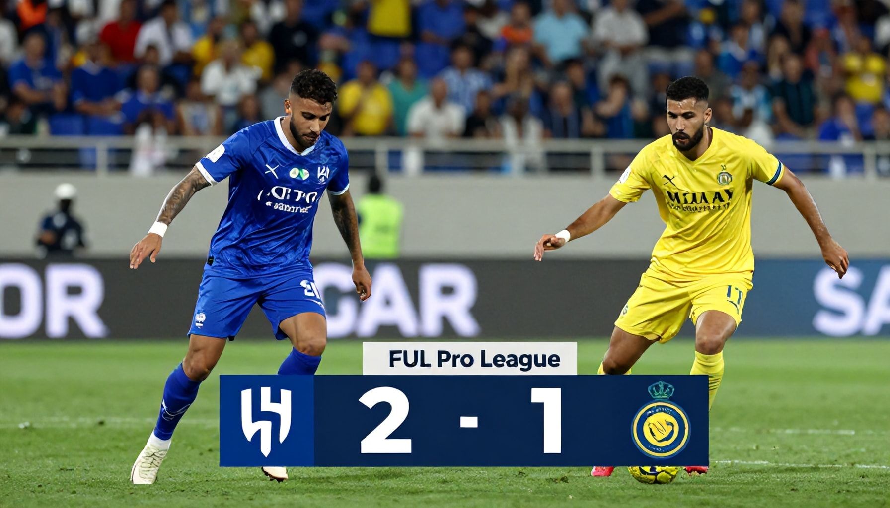 نصر الهلال على النصر 2-1 في مباراة حاسمة في الدوري السعودي