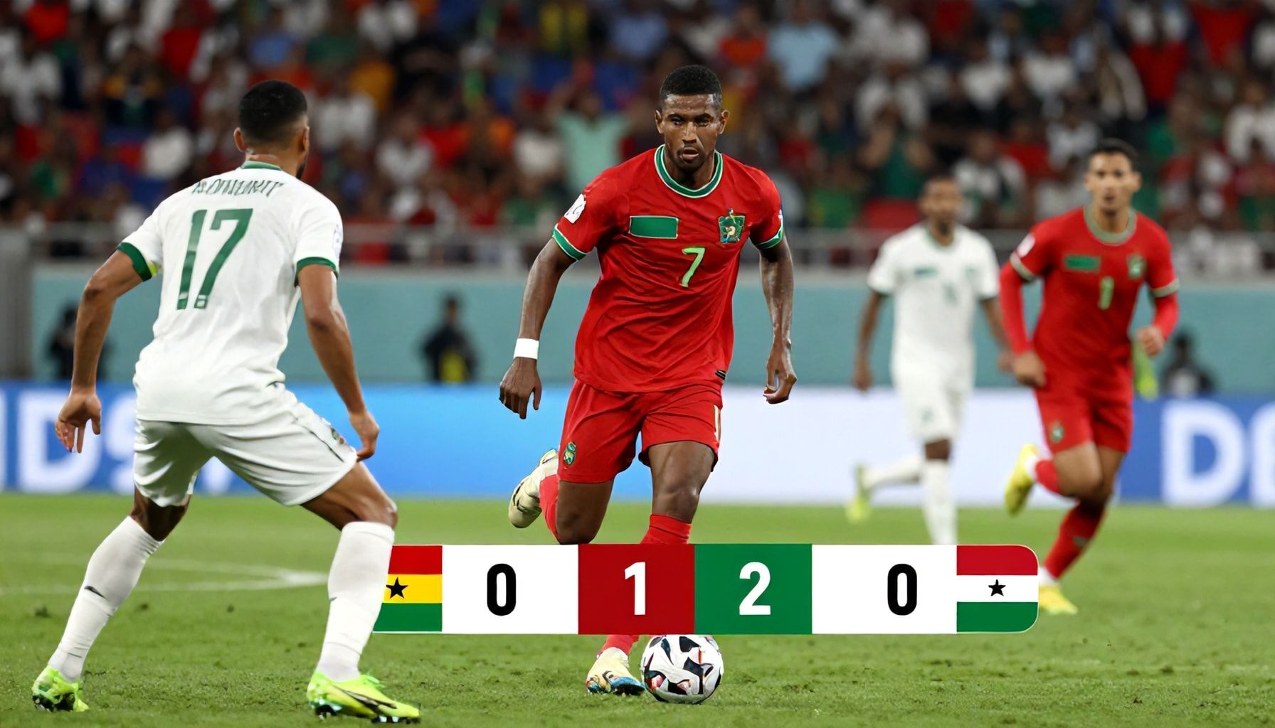 المغرب يسجل هدفين في أول 20 دقيقة ضد غانا