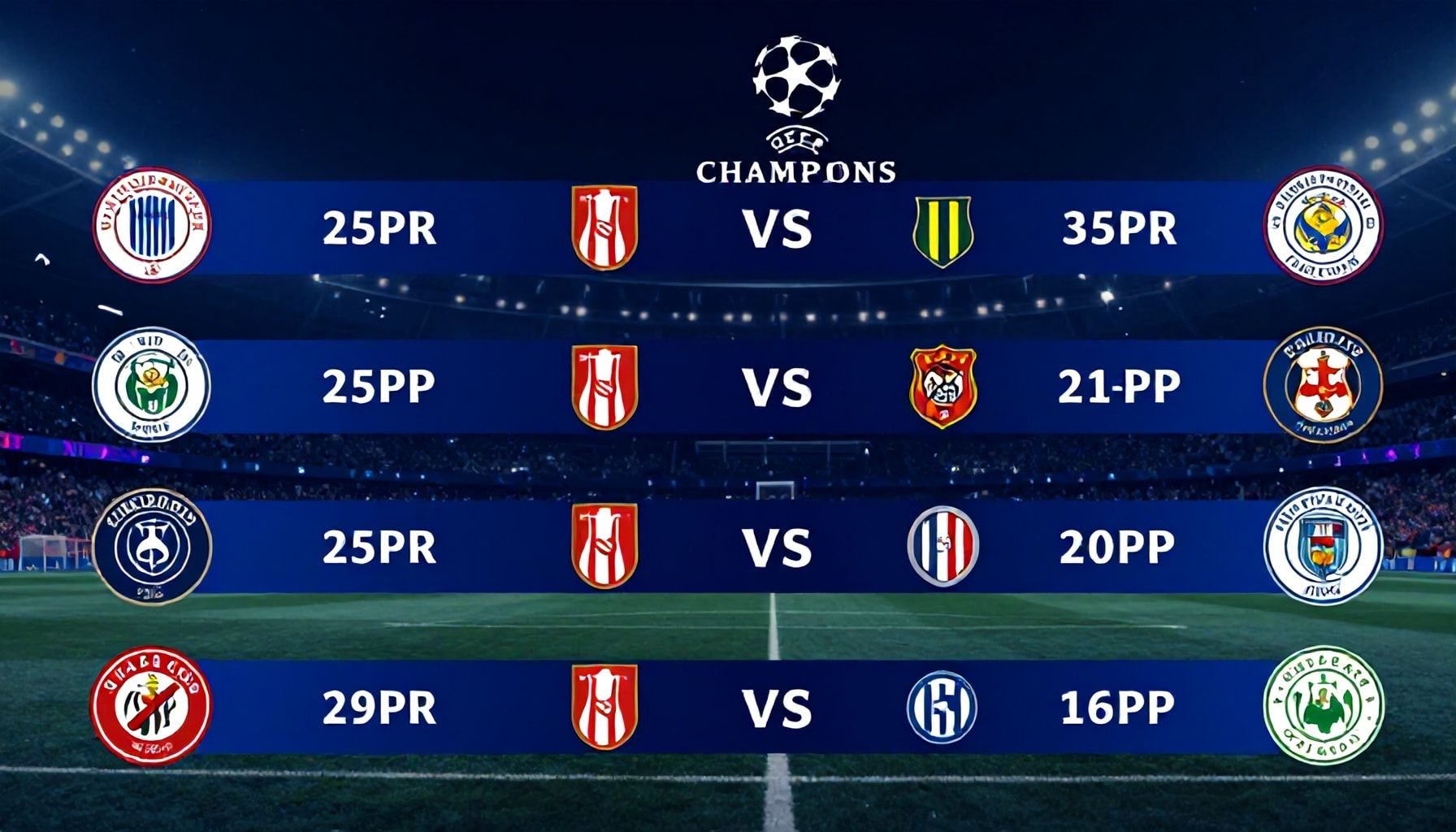 مباريات دوري أبطال أوروبا: 12 فريقًا يتنافسون على اللقب